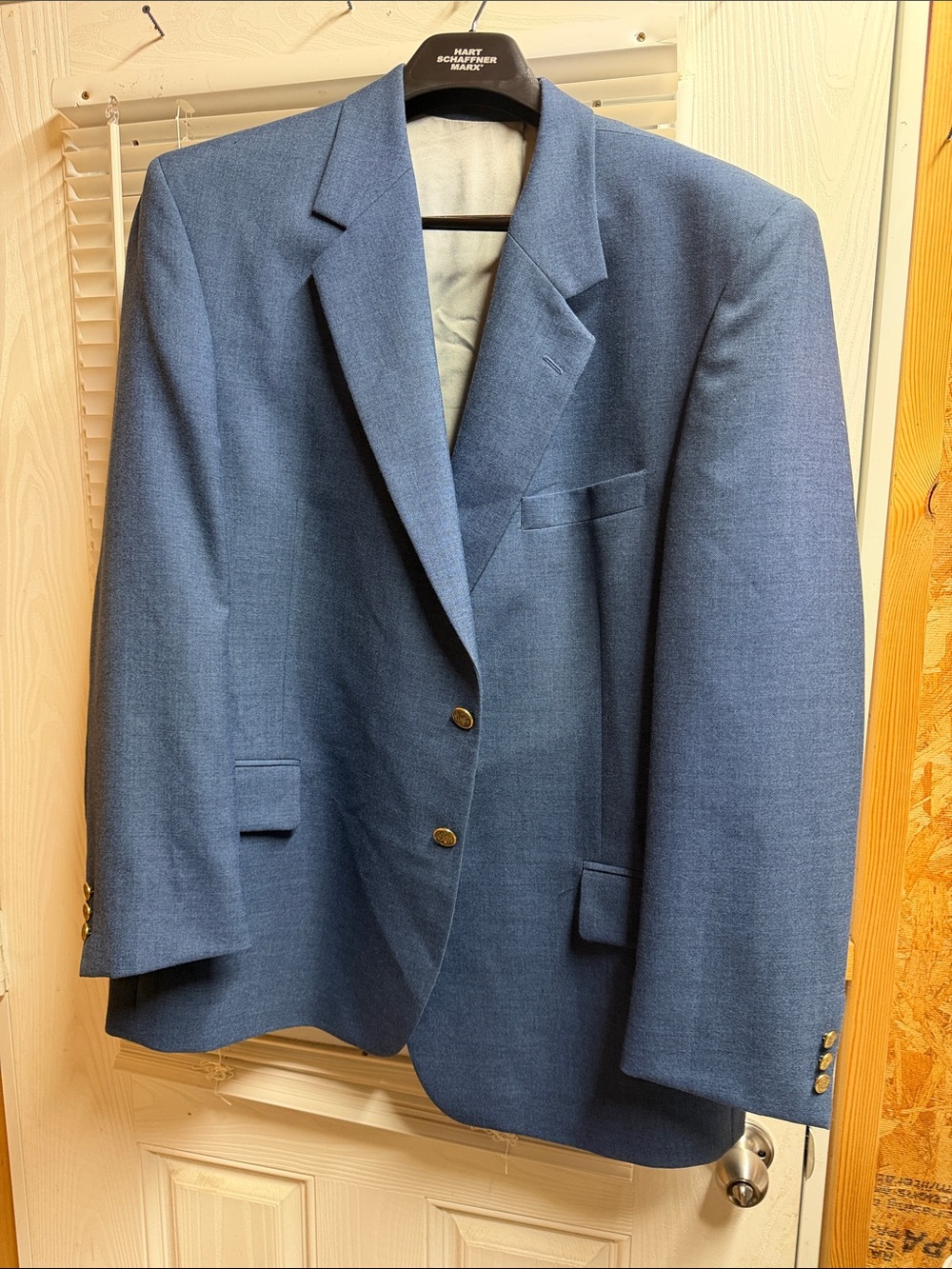 Winthrop & Wales Men's Blue Two-Button Sport Coat - Classic Tailored Blazer (48)